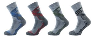 Ponožky NOVIA MERINO černý pruh | 38-39, 40-41, 42-43, 44-45