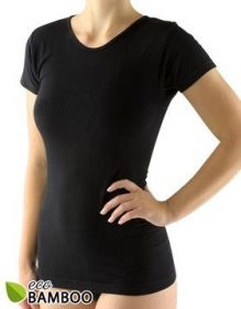 Dámské tričko Gina krátký rukáv 08027P černá | S/M, M/L, L/XL