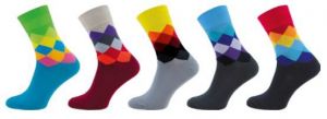 Ponožky NOVIA Happy socks B - 5 párů | 37-39, 40-43, 44-47