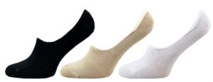 Ponožky NOVIA Fashion Invisible ťapky - 3 páry od barvy | 35-38 bílá, 35-38 černá, 35-38 tělová, 39-42 bílá, 39-42 černá, 39-42 tělová, 43-46 bílá, 43-46 černá, 43-46 tělová