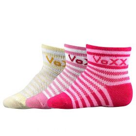 Kojenecké ponožky VoXX Fredíček mix pruhy - 1 pár | 12-14 (11-13) - chodidlo cca 7 cm, 14-16 (14-17) - chodidlo cca 10 cm, 18-20 - chodidlo cca 12,5 cm