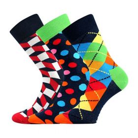 Ponožky LONKA Woodoo mix A - 3 páry | 35-38, 39-42, 43-46, 47-50