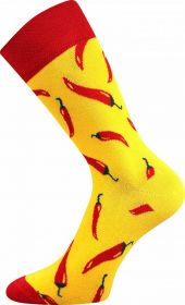 LONKA ponožky Twidor papričky - 1 pár | 39-42, 43-46