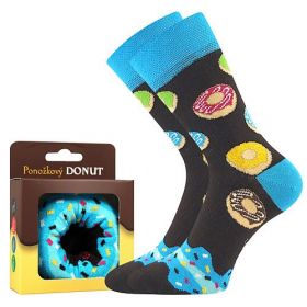 Ponožky LONKA Donut vzor 5a | dámská 38-41, pánská 42-45