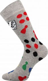 Ponožky LONKA Woodoo vzor 09 / člověče nezlob se | 39-42, 43-46