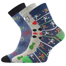 Dětské ponožky Boma 057-21-43 XIII mix B - 3 páry | 20-24, 25-29, 30-34, 35-38