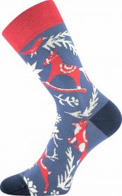Dětské vzorované ponožky LONKA Damerryk Vánoce zvířátka | 20-24, 25-29, 30-34, 35-38