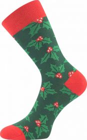 Ponožky LONKA Damerry Vánoce cesmína | 35-38, 39-42, 43-46