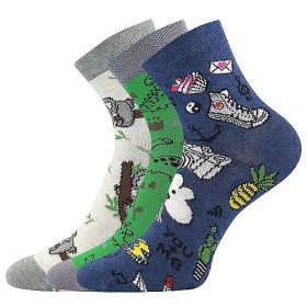 Ponožky LONKA Dedotik mix E - 3 páry | 20-24, 25-29, 30-34, 35-38