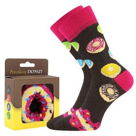 Ponožky LONKA Donut vzor 3c | dámská 38-41