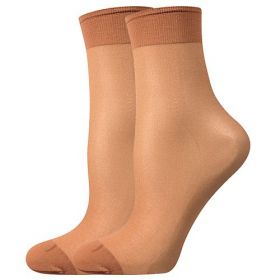 Lady B ponožky NYLON socks SÁČEK 20 DEN / 2 páry opal