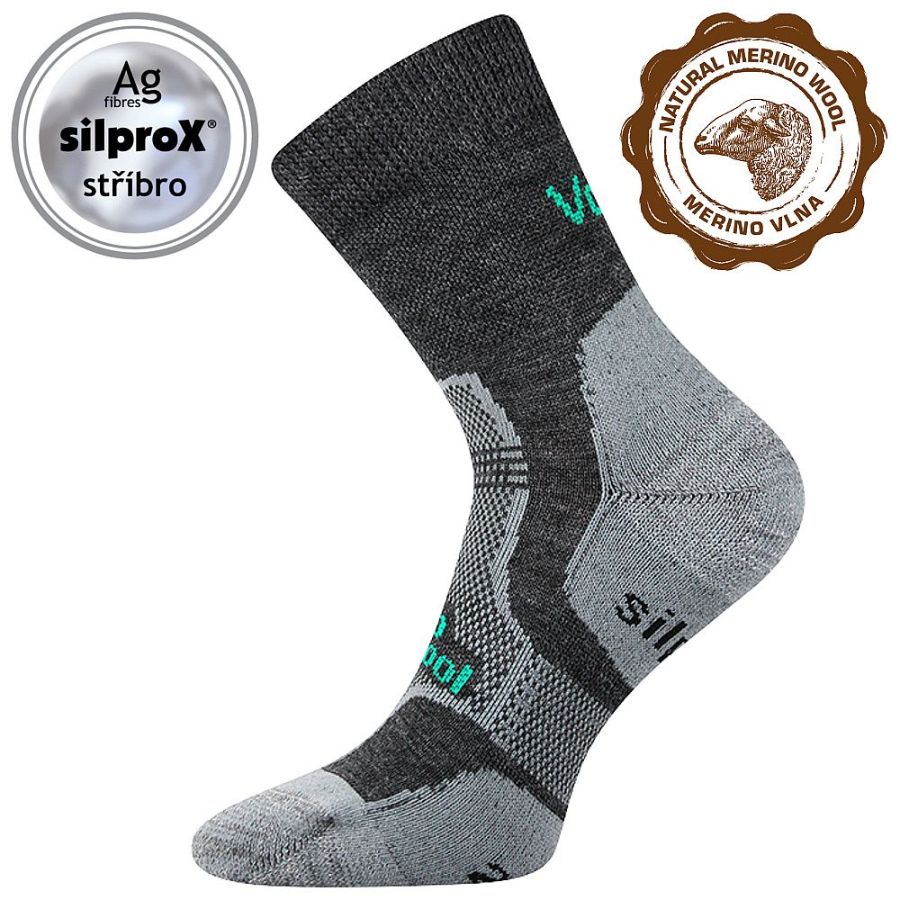 VoXX ponožky Granit tmavě šedá