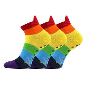 VoXX ponožky Joga pruhy v barvách čakry