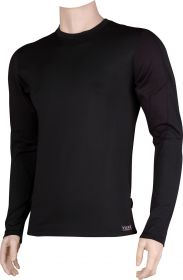 VoXX SOLID 01 pánské tričko dlouhý rukáv černá/černá | M černo-černá 1 ks, L černo-černá 1 ks, XL černo-černá 1 ks, XXL černo-černá 1 ks
