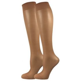 Lady B podkolenky LADY knee-socks 17 DEN / 2 páry beige