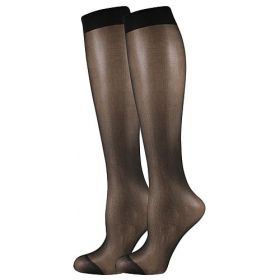 Lady B podkolenky LADY knee-socks 17 DEN / 2 páry nero