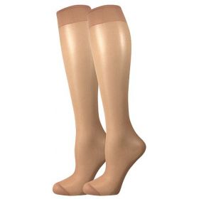Lady B podkolenky NYLON knee-socks SÁČEK 20 DEN / 2 páry beige