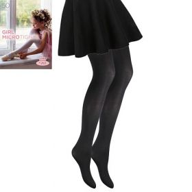 Lady B punčochové kalhoty GIRL MICRO tights 50 DEN nero černá | 110-116 1 ks, 134-140 1 ks