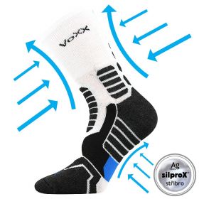 VoXX kompresní ponožky Ronin bílá | 35-38 (23-25) 1 pár, 39-42 (26-28) 1 pár, 43-46 (29-31) 1 pár