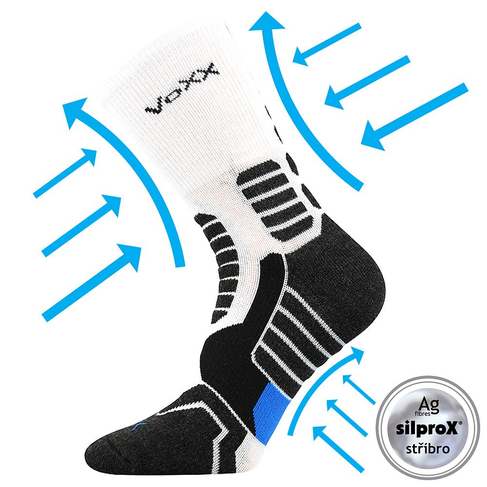 VoXX® kompresní ponožky Ronin bílá