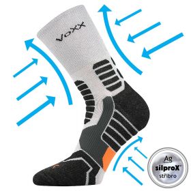 VoXX kompresní ponožky Ronin světle šedá | 35-38 (23-25) sv.šedá 1 pár, 39-42 (26-28) sv.šedá 1 pár, 43-46 (29-31) sv.šedá 1 pár