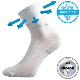 VoXX ponožky Mission Medicine VoXX bílá | 35-38 (23-25) 1 pár, 39-42 (26-28) 1 pár, 43-46 (29-31) 1 pár, 47-50 (32-34) 1 pár