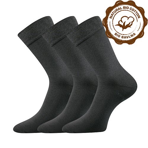 Lonka® ponožky Bioban BIO bavlna tmavě šedá