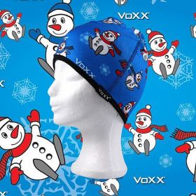 VoXX® čepice Alyan sněhuláci vzor 2: modrá