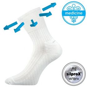 VoXX ponožky Corsa Medicine VoXX bílá | 35-38 (23-25) 1 pár, 39-42 (26-28) 1 pár, 43-46 (29-31) 1 pár, 47-50 (32-34) 1 pár