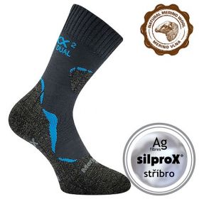 VoXX ponožky Dualix tmavě šedá