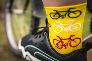 VoXX ponožky Ralf X bike žlutá