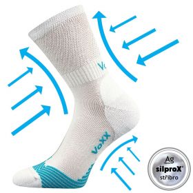 VoXX kompresní ponožky Shellder bílá | 43-46 (29-31) 1 pár