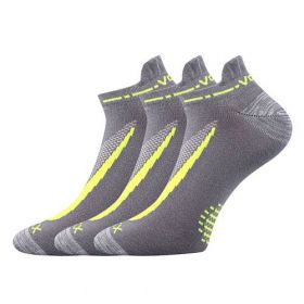 VoXX ponožky Rex 10 šedá varianta se žlutou