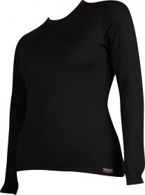 VoXX® SOLID 02 dámské tričko dlouhý rukáv černá/černá | S černo-černá 1 ks, M černo-černá 1 ks, L černo-černá 1 ks