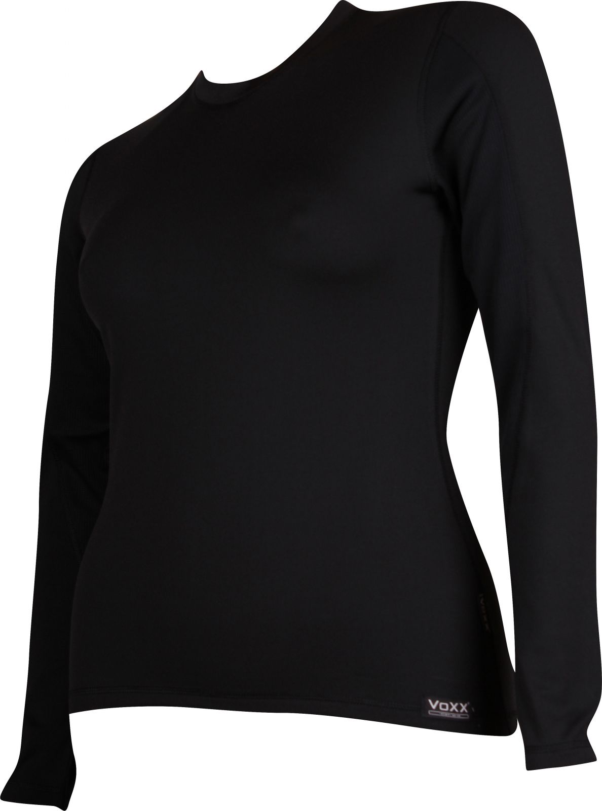 VoXX SOLID 02 dámské tričko dlouhý rukáv černá/černá