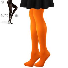 Lady B punčochové kalhoty Mikrovláknové jemné punčochové kalhoty MICRO tights 50 DEN autumn glory oranžová