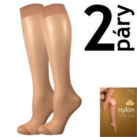 Lady B podkolenky NYLON knee-socks 20 DEN / 2 páry golden
