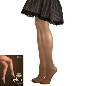 Lady B punčochové kalhoty NYLON tights 20 DEN castoro | M/164-170/108 1 ks, XL/176-182/116 1 ks