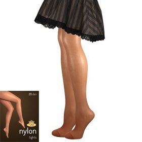 Lady B punčochové kalhoty NYLON tights 20 DEN opal | S/158-164/100 1 ks, M/164-170/108 1 ks, XL/176-182/116 1 ks