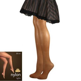 Lady B punčochové kalhoty NYLON tights 20 DEN visone | M/164-170/108 1 ks, L/170-176/116 1 ks, XL/176-182/116 1 ks