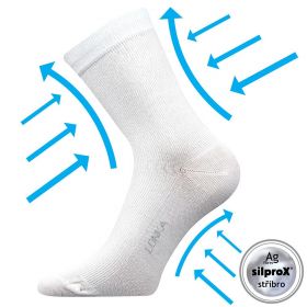 Lonka kompresní ponožky Kooper bílá | 35-38 (23-25) 1 pár, 39-42 (26-28) 1 pár, 43-46 (29-31) 1 pár