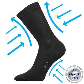 Lonka kompresní ponožky Kooper černá | 35-38 (23-25) 1 pár, 39-42 (26-28) 1 pár, 43-46 (29-31) 1 pár