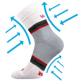 VoXX® kompresní ponožky Fixan bílá | 39-42 (26-28) 1 pár, 43-46 (29-31) 1 pár
