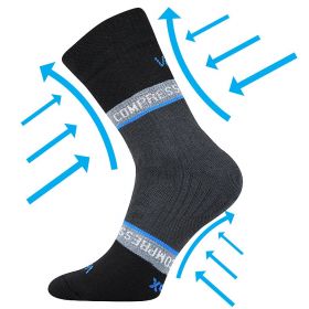 VoXX® kompresní ponožky Fixan černá | 35-38 (23-25) 1 pár