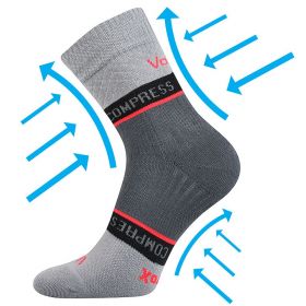 VoXX® kompresní ponožky Fixan světle šedá | 35-38 (23-25) 1 pár