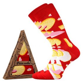 Lonka® ponožky Pizza pizza hawaii | 38-41 (25-27) 5 1 pár, 42-45 (28-30) 5 1 pár