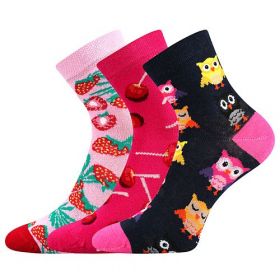 Lonka® ponožky Dedotik mix holka | 20-24 (14-16) B - 3 páry