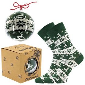 Lonka® ponožky Elfi norský vzor zelená