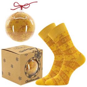 Lonka® ponožky Elfi norský vzor zlatá