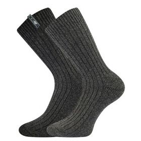 VoXX ponožky Aljaška antracit melé wooly fluffy | 35-38 (23-25) 1 pár, 39-42 (26-28) 1 pár, 43-46 (29-31) 1 pár